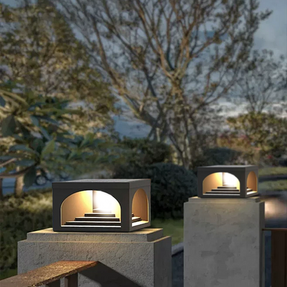 Minimalist Pier-Mount Pillar Light 