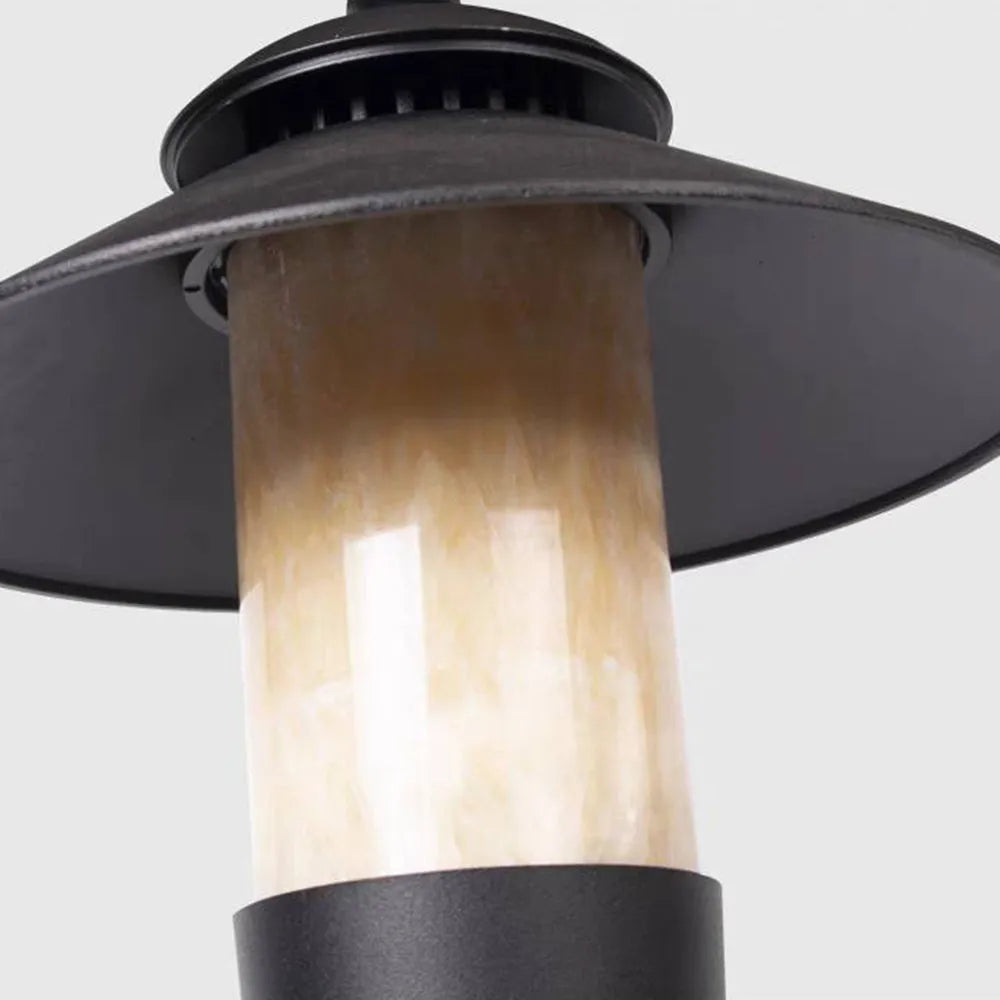 Modern Hooded Outdoor Pathway Light
