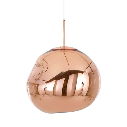 Contemporary Twisted Pendant Lamp — Mirror Finish in 4 Color for Dining Room/Living Room