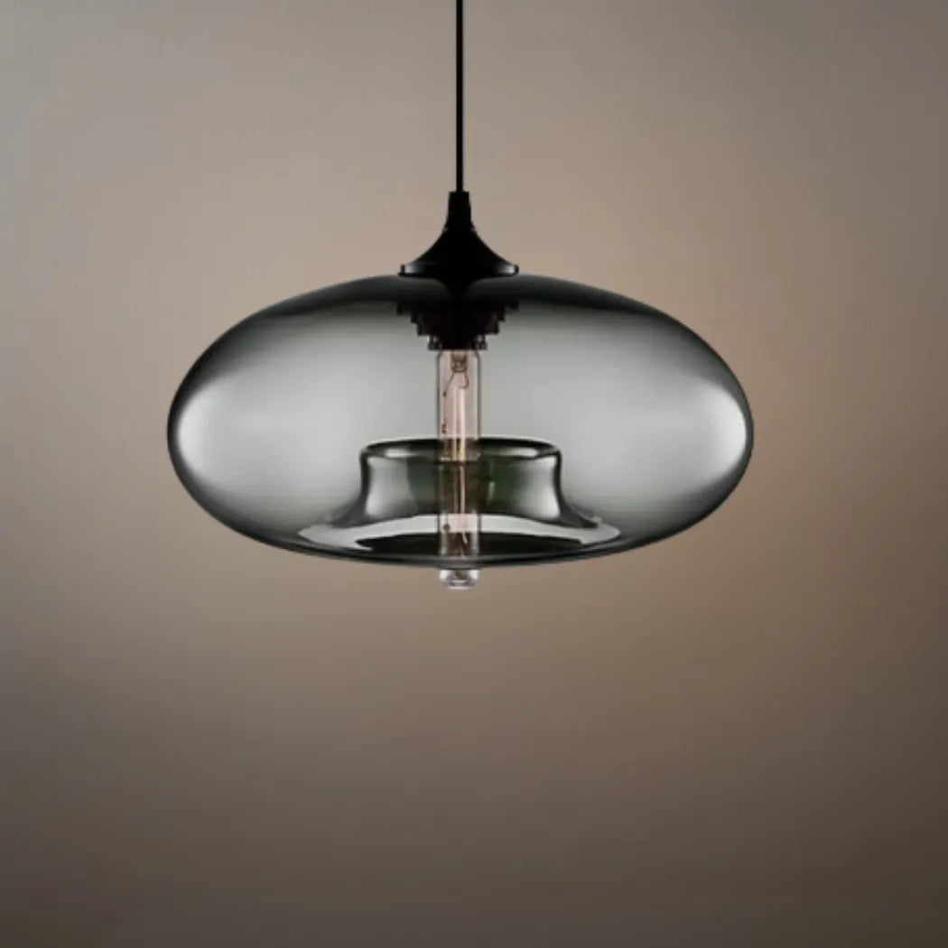 Morandia Modern Glass Pendant Light – Bread-Shaped Kitchen Island Lamp, 6 Colors