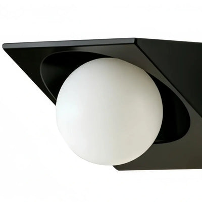 Lunara Cubic Outdoor Wall Lamp--Hardwired & Solar for Courtyard