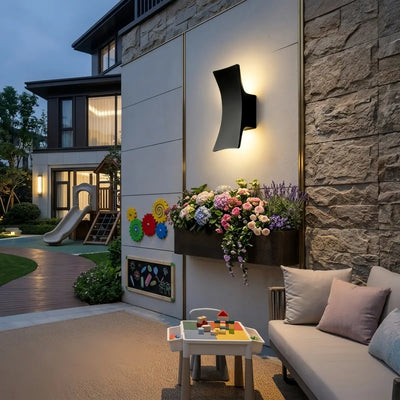Arcato Minimalist Wall Lamp--Aluminum Glass for Outdoor Yard