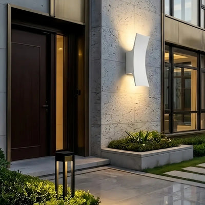 Arcato Minimalist Wall Lamp--Aluminum Glass for Outdoor Yard