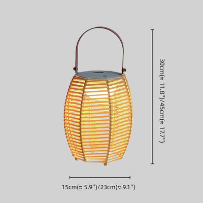 Solara Farmhouse Outdoor Floor Lamp--Fiber for Courtyard