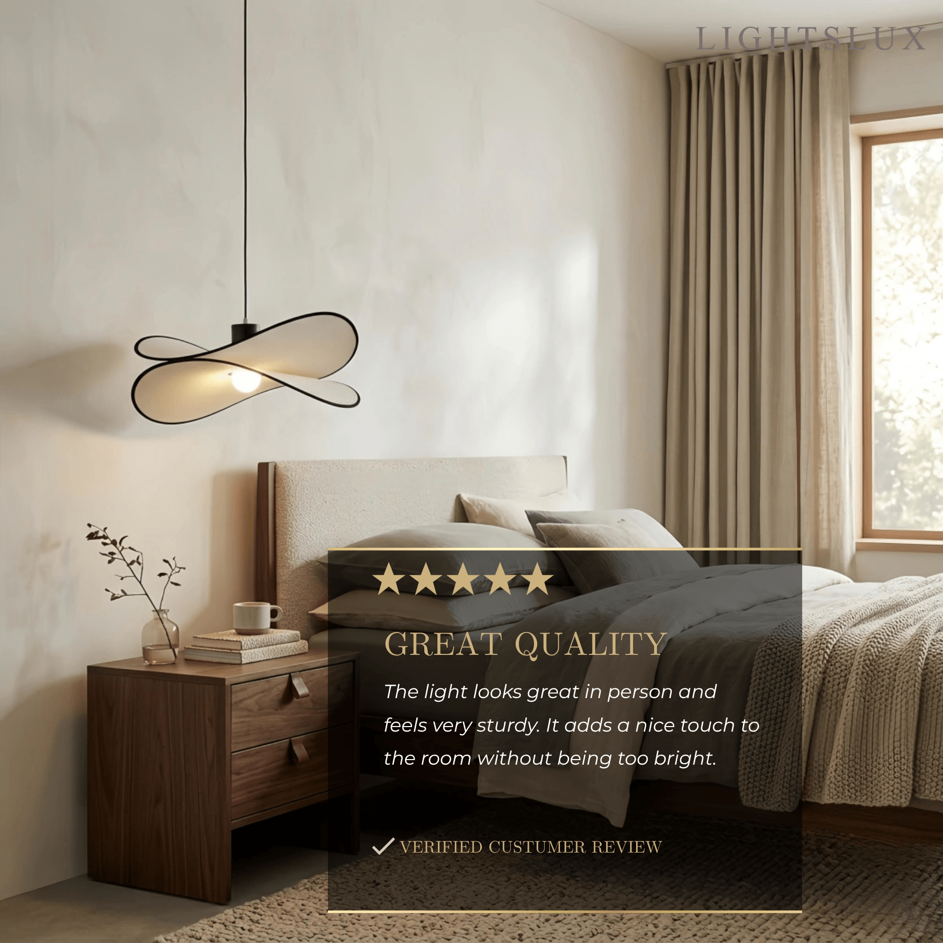 Velora Scandinavian Flow Pendant Light