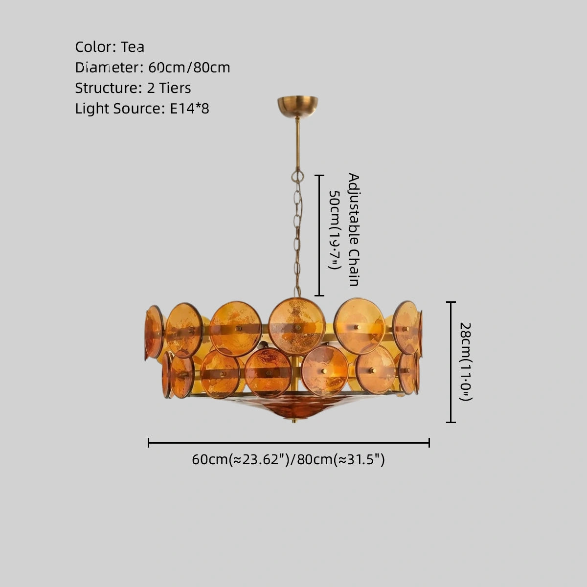 Modern_Glass_Chandelier_-_Orange_Green_White