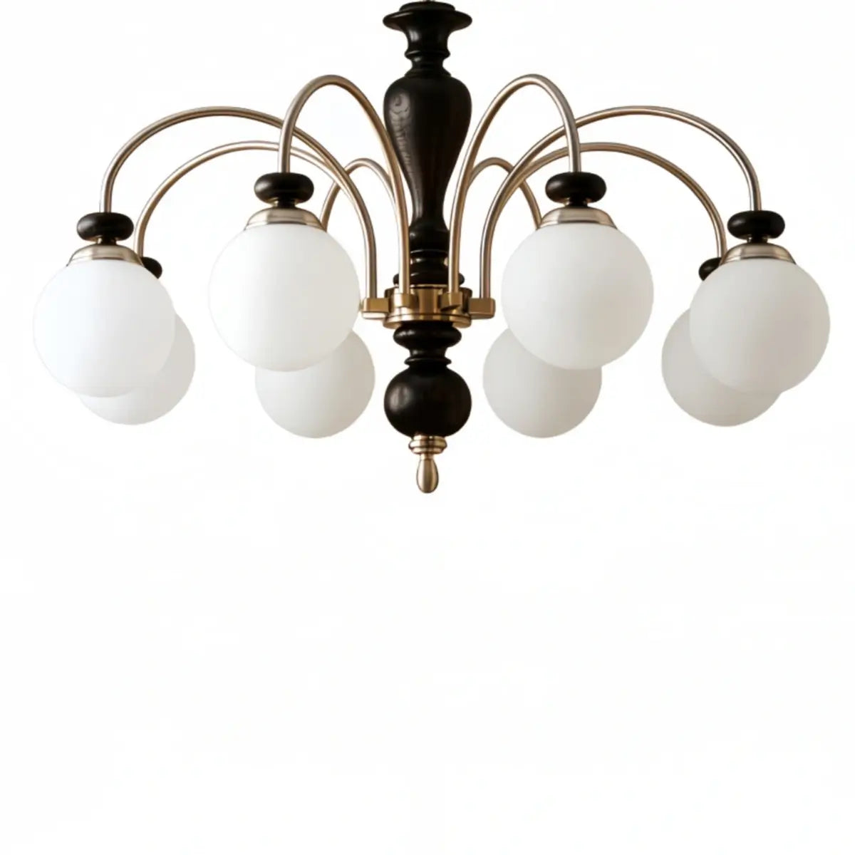 Velora Classic Wood & Glass Chandelier