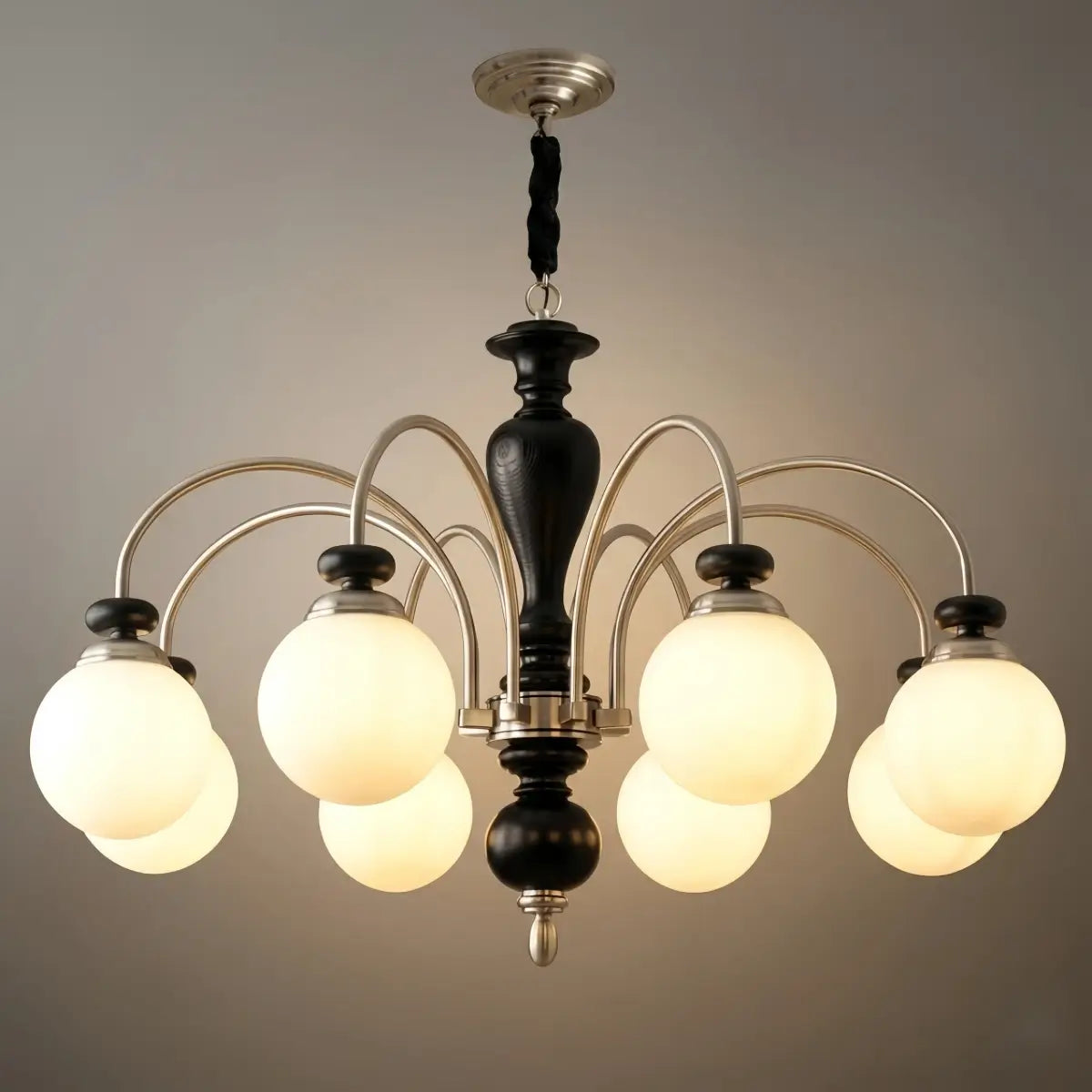 Velora_Classic_Wood_Glass_Chandelier
