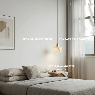 Modern Alabaster Pendant Light 