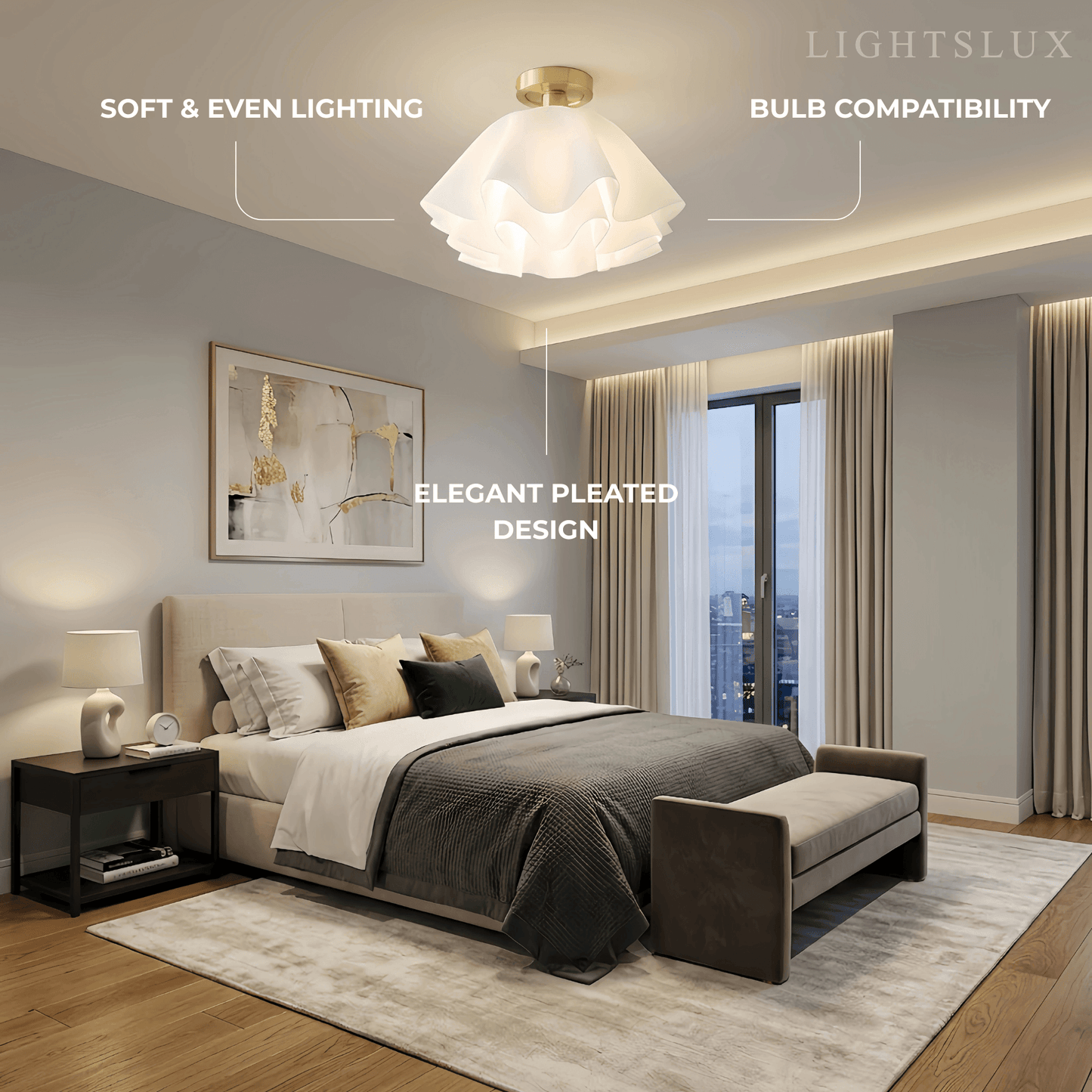 Velora Modern Flower-Shape Ceiling Light