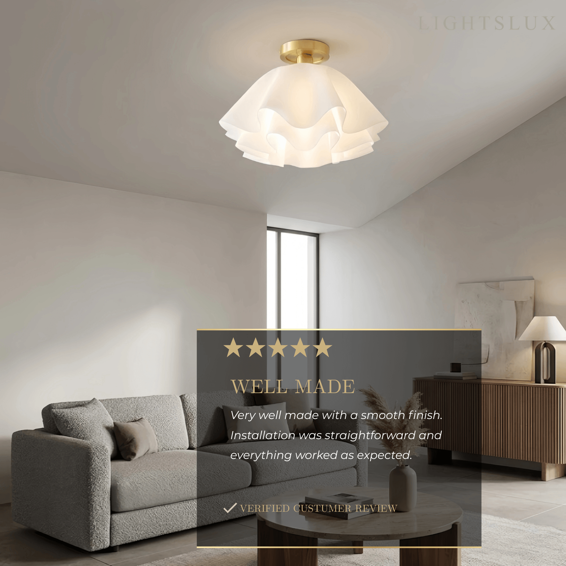 Velora Modern Flower-Shape Ceiling Light