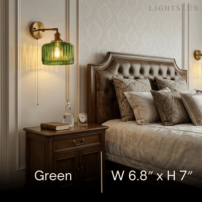 Vetro Vintage Brass Wall Lamp