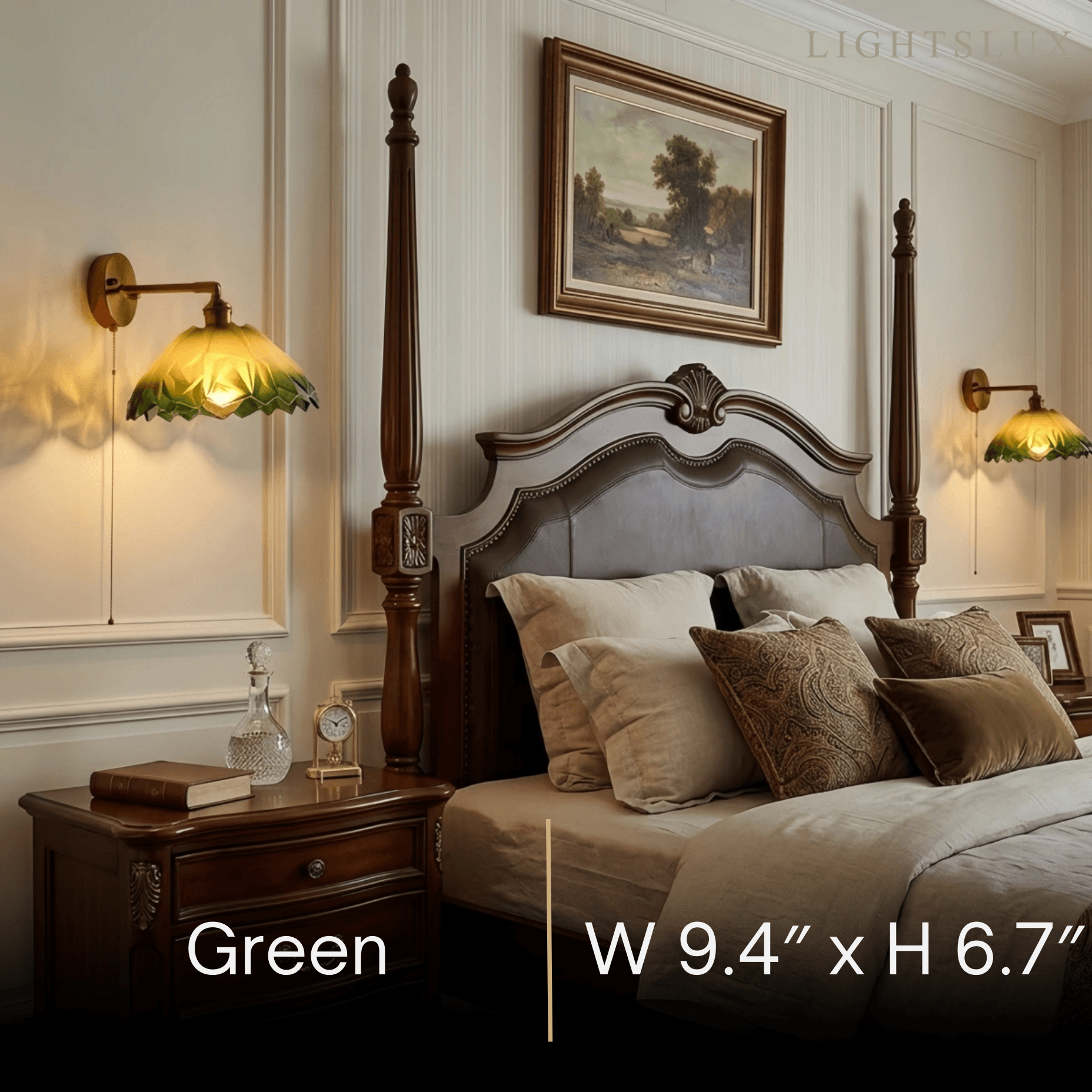 Vetro Vintage Brass Wall Lamp