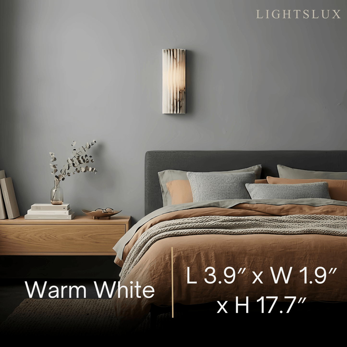 Alba Modern Alabaster Wall Light
