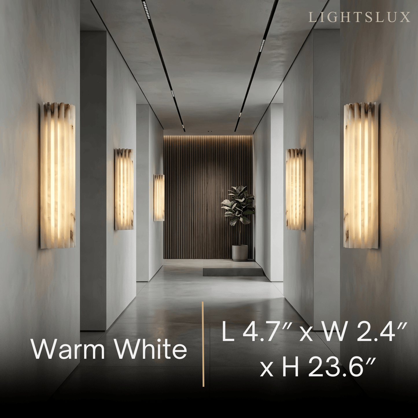 Alba Modern Alabaster Wall Light