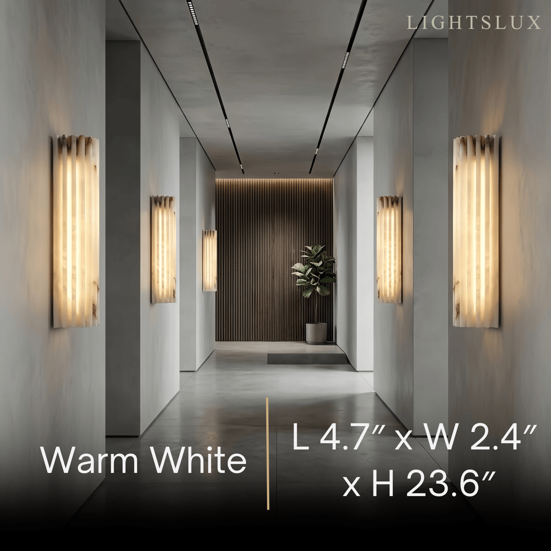 Alba Modern Alabaster Wall Light