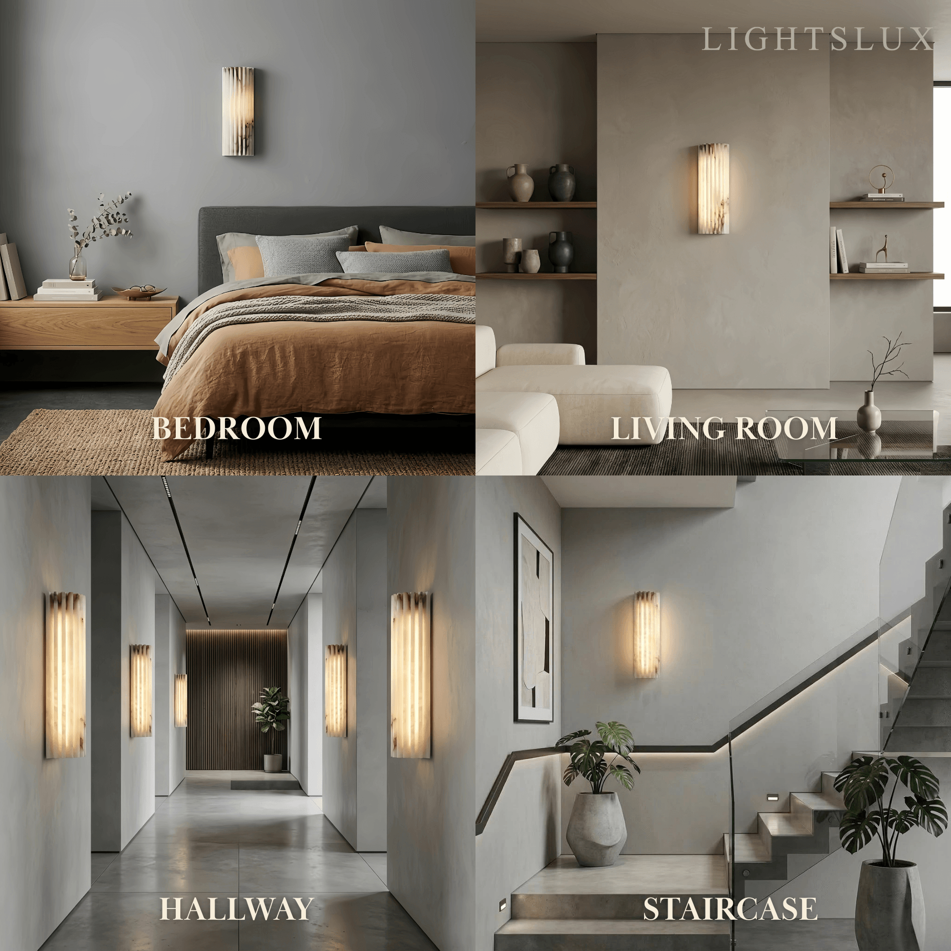 Alba Modern Alabaster Wall Light