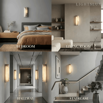 Alba Modern Alabaster Wall Light