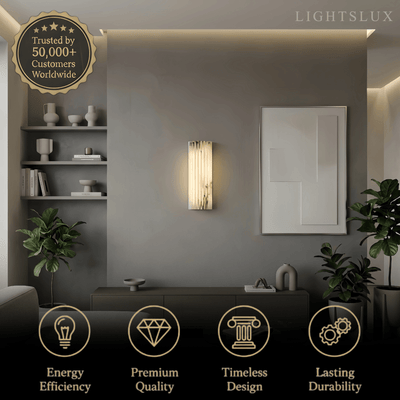 Alba Modern Alabaster Wall Light