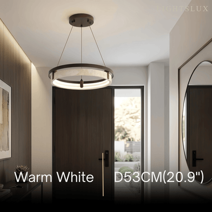 Modern Travertine Pendant Light