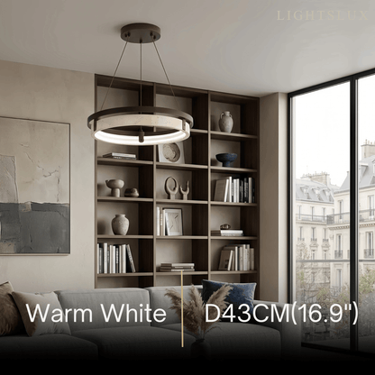 Modern Travertine Pendant Light