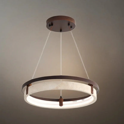 Modern Travertine Pendant Light