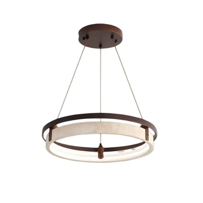 Modern Travertine Pendant Light