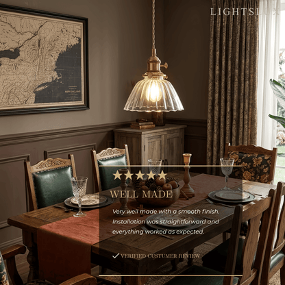 Vivara Vintage Glass Pendant Light  