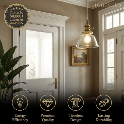 Vivara Vintage Glass Pendant Light  