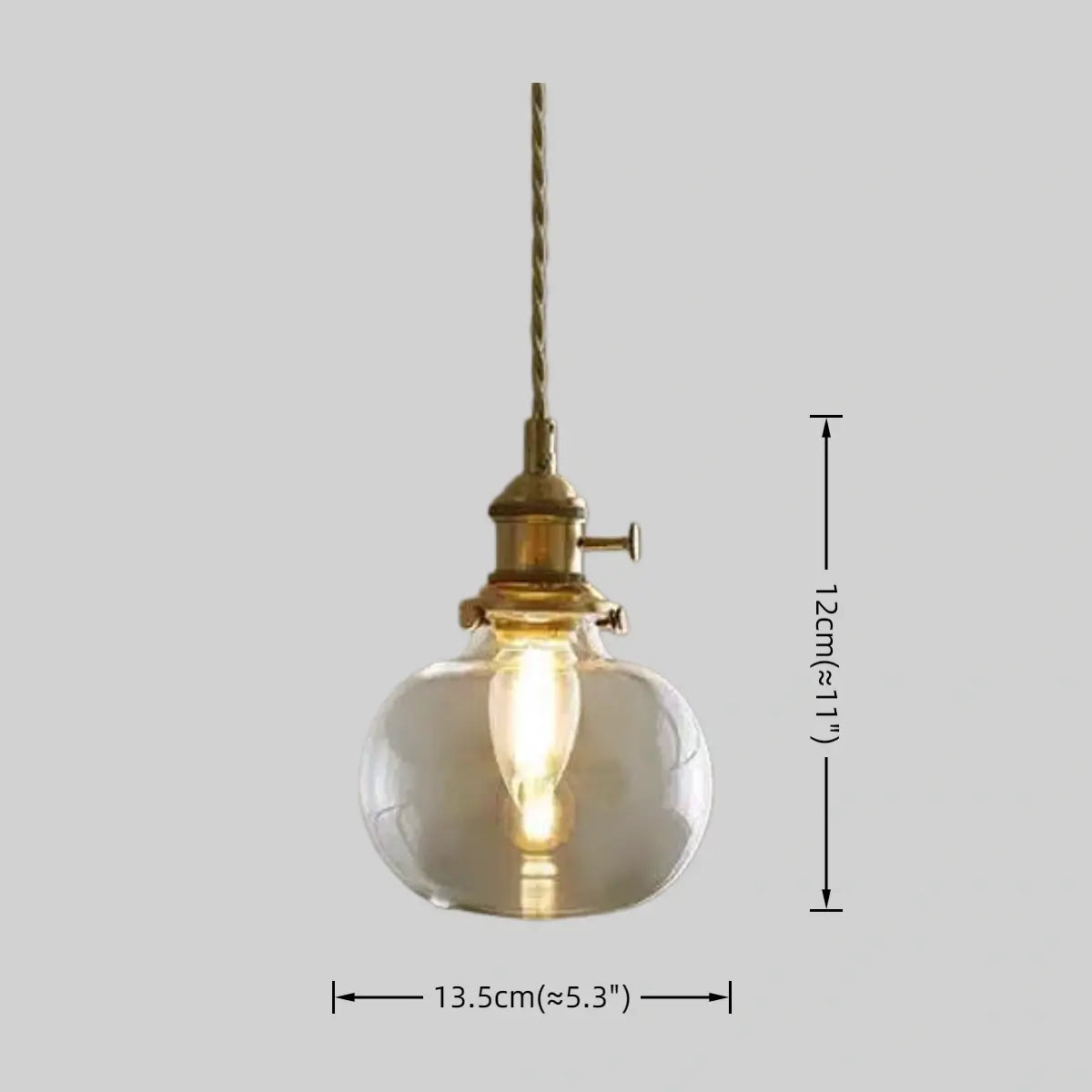 Vivara Vintage Glass Pendant Light  
