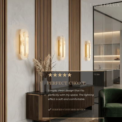 Alba Modern Alabaster Wall Light 
