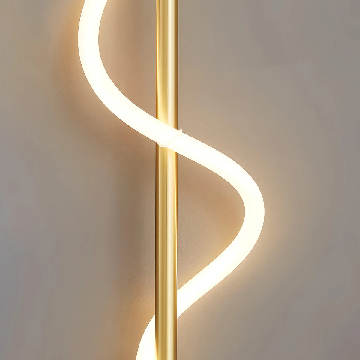 Minimalist Wall Lamp — Rope & Brass with Dimmable Function