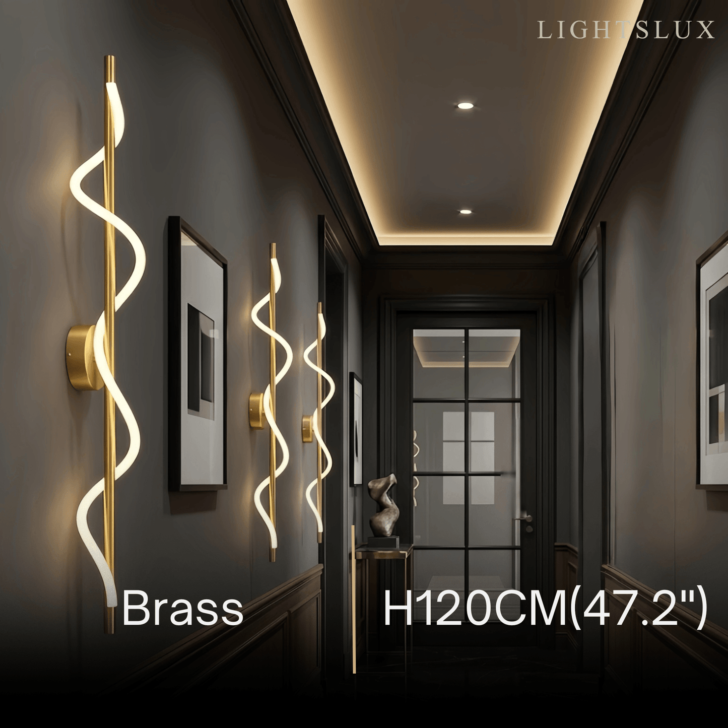 Minimalist Wall Lamp — Rope & Brass with Dimmable Function for Bedroom Living Room