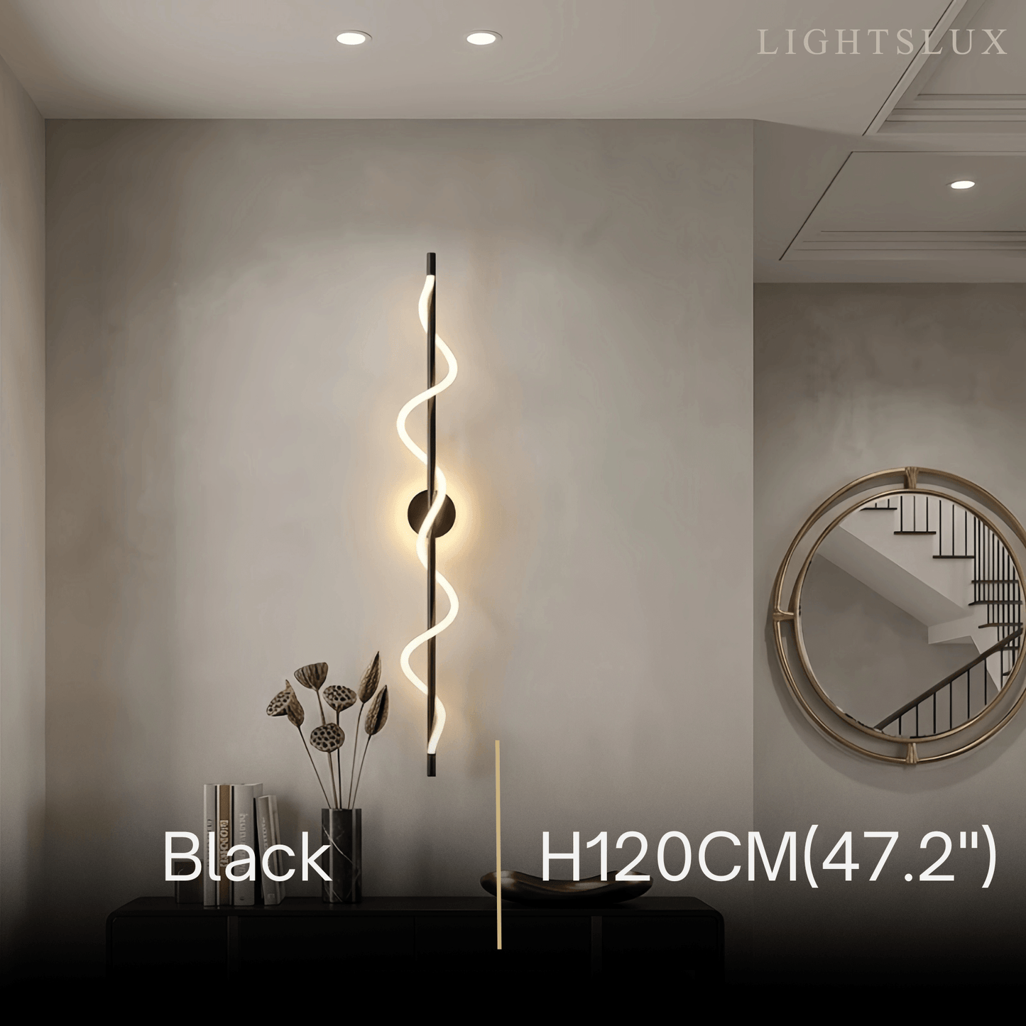 Minimalist Wall Lamp — Rope & Brass with Dimmable Function for Bedroom Living Room