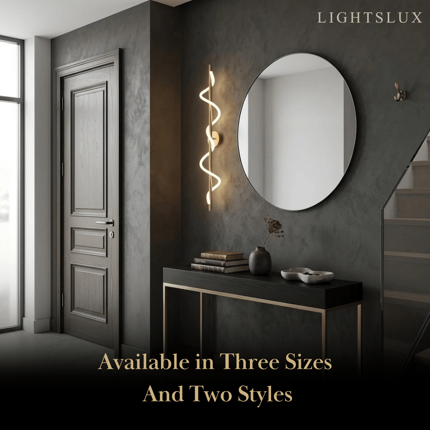 Minimalist Wall Lamp — Rope & Brass with Dimmable Function for Bedroom Living Room