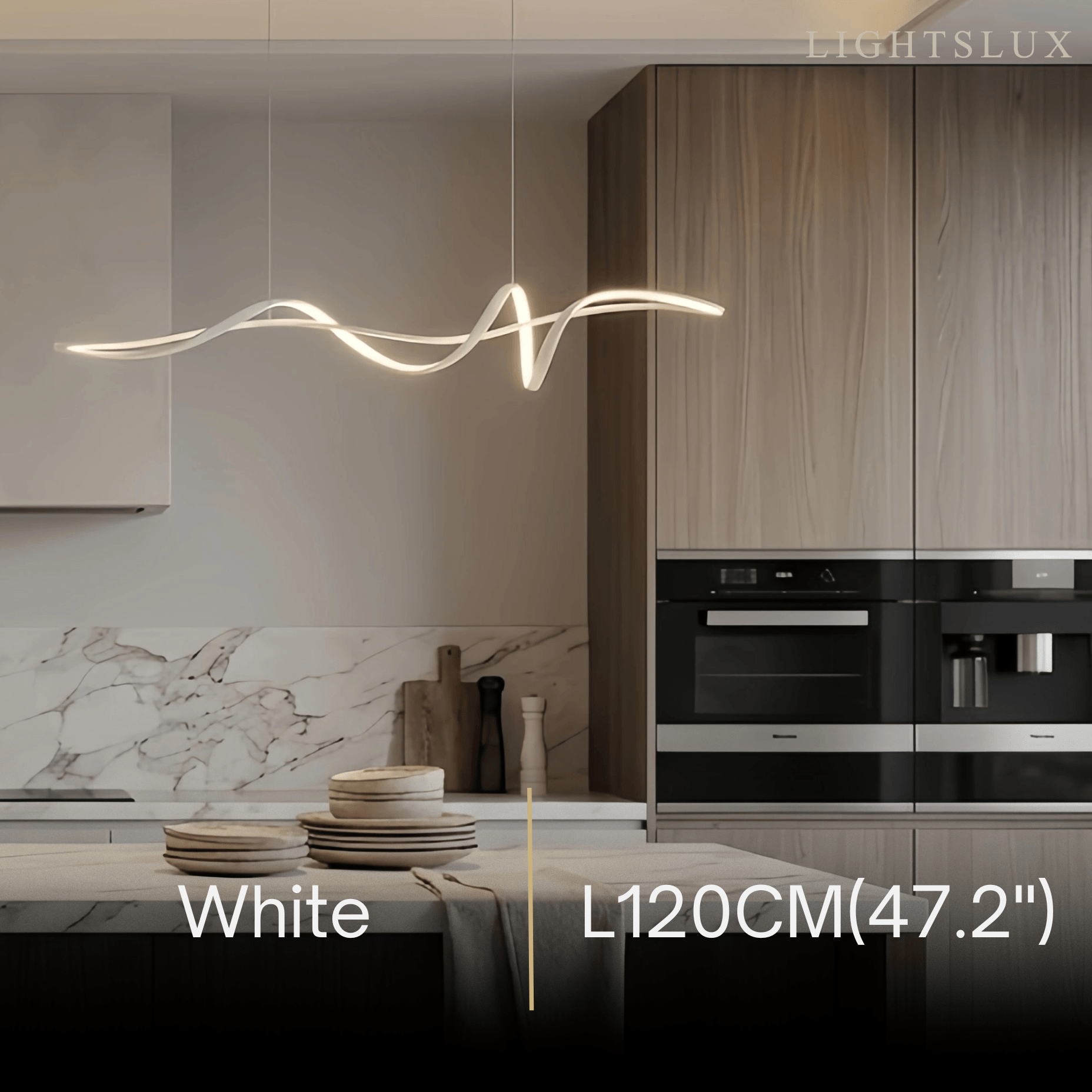 Modern LED Wave Pendant Light