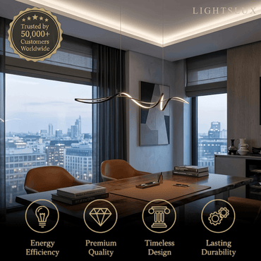 Modern LED Wave Pendant Light