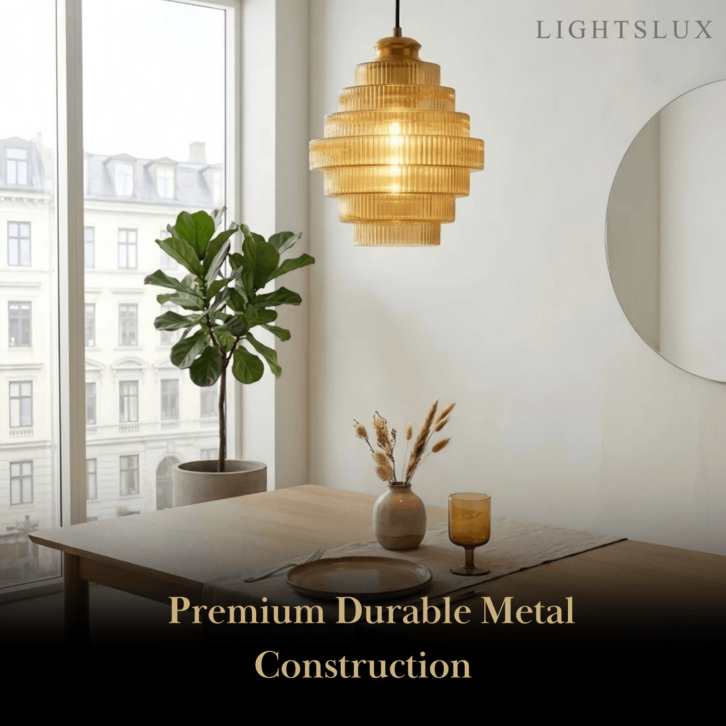 Vetro Modern Glass Pendant Light
