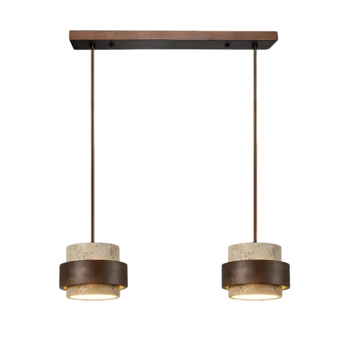 Strata Modern Travertine Pendant Light