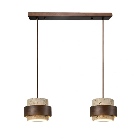 Strata Modern Travertine Pendant Light