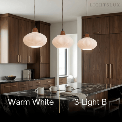 Contemporary Dome Pendant Light – Metal & Ceramic White 