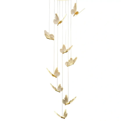 Modern Light‑Luxury Pendant Light — Metal & Acrylic with Butterfly Design