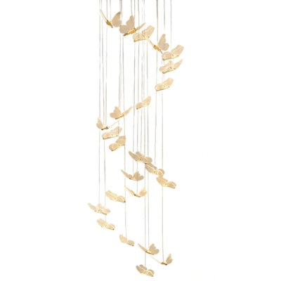 Modern Light‑Luxury Pendant Light — Metal & Acrylic with Butterfly Design