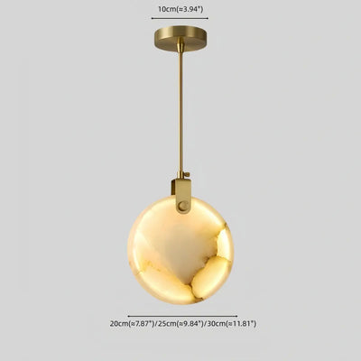 Modern Alabaster Pendant Light 