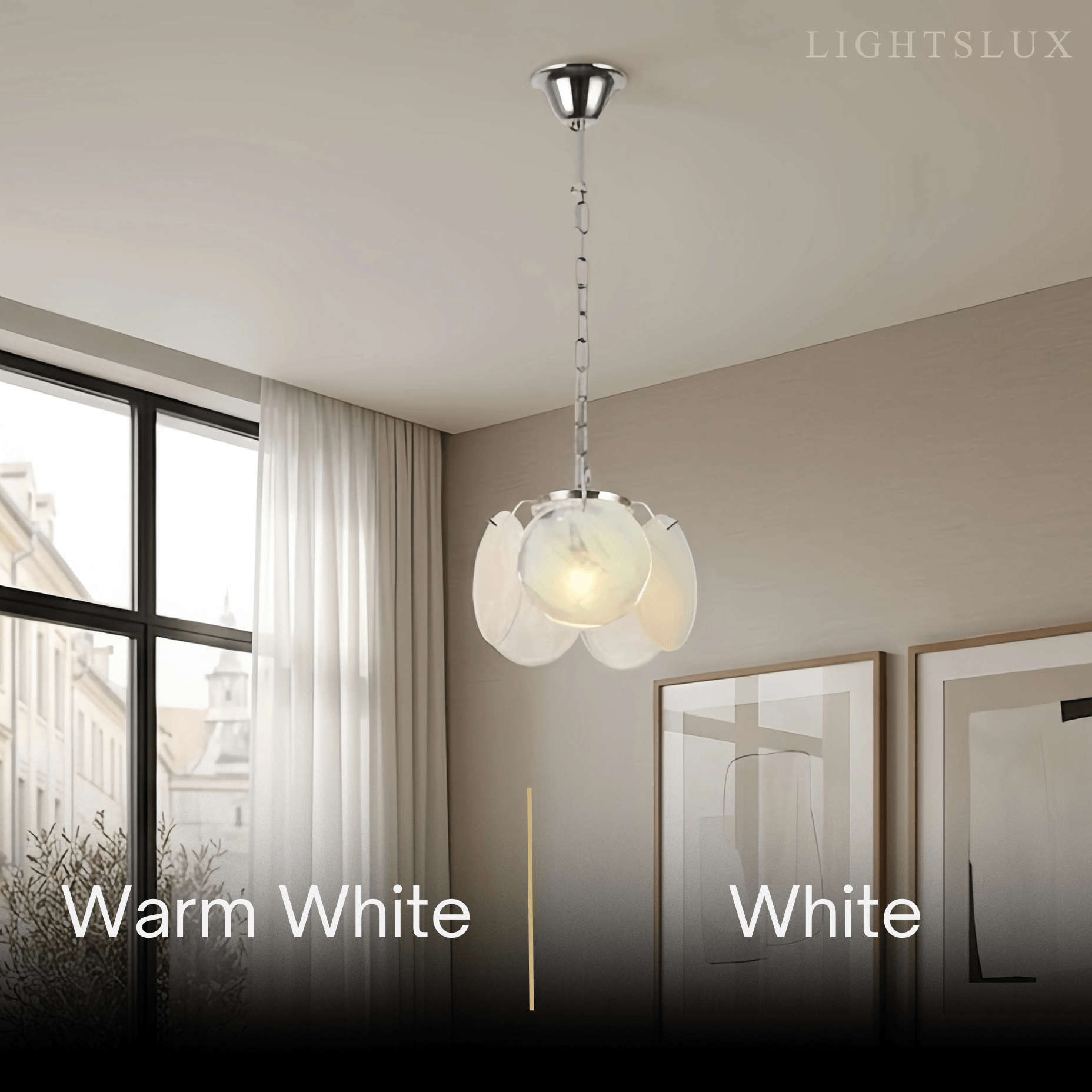 Modern Pendant Light — Hand-Dyed Glass & Metal with Multi-Color