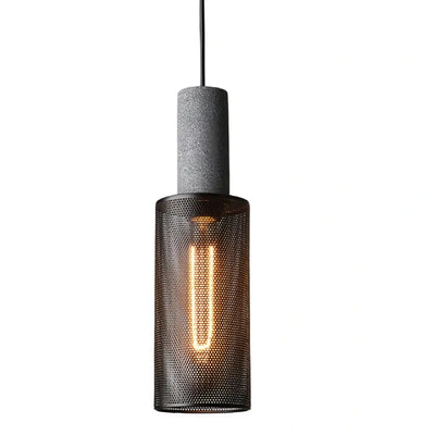 Ferron Industrial Cement Pendant Light – Six Sizes & Adjustable Cable for Kitchen Island/Dining Room/Bedroom