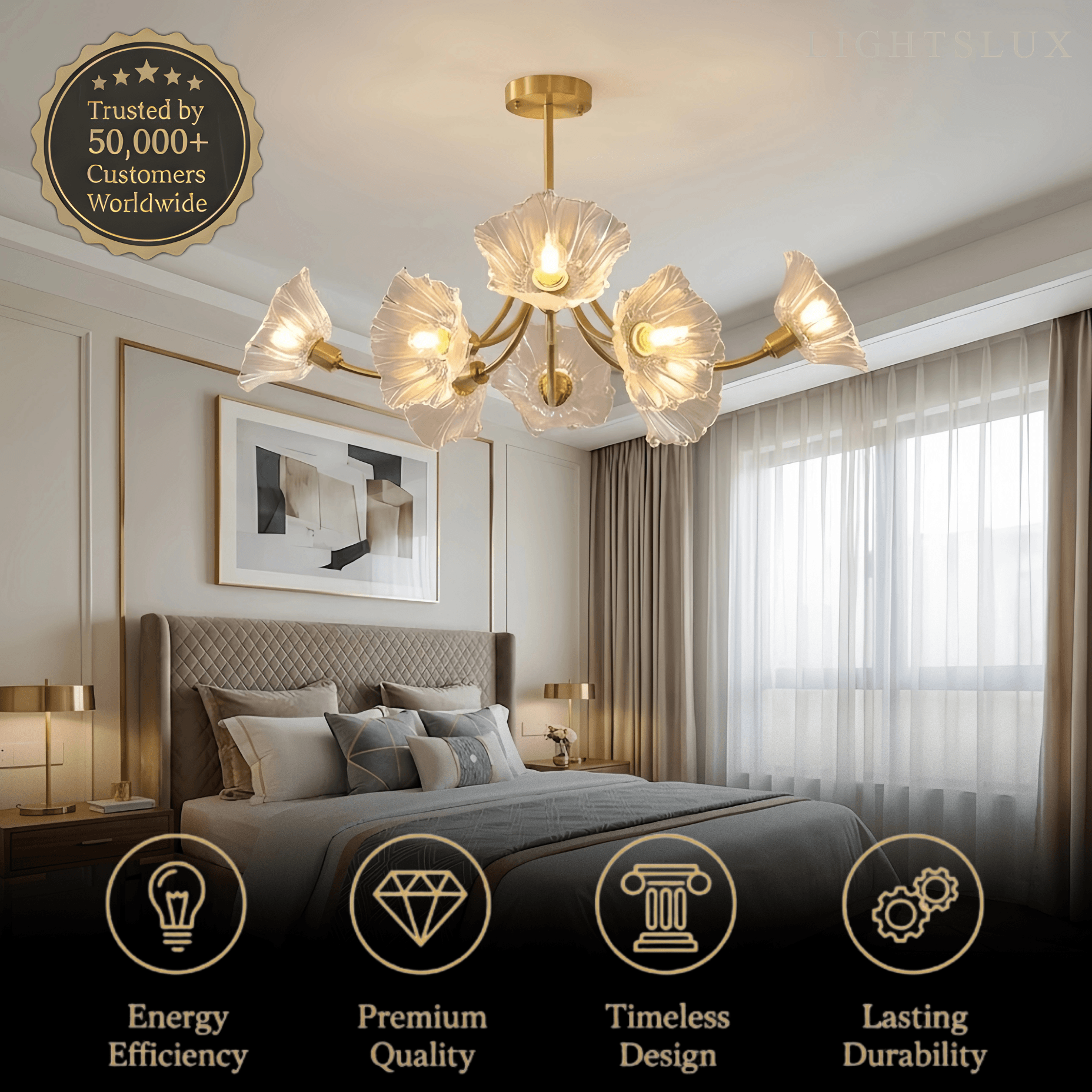 Vetro Modern Chandelier 