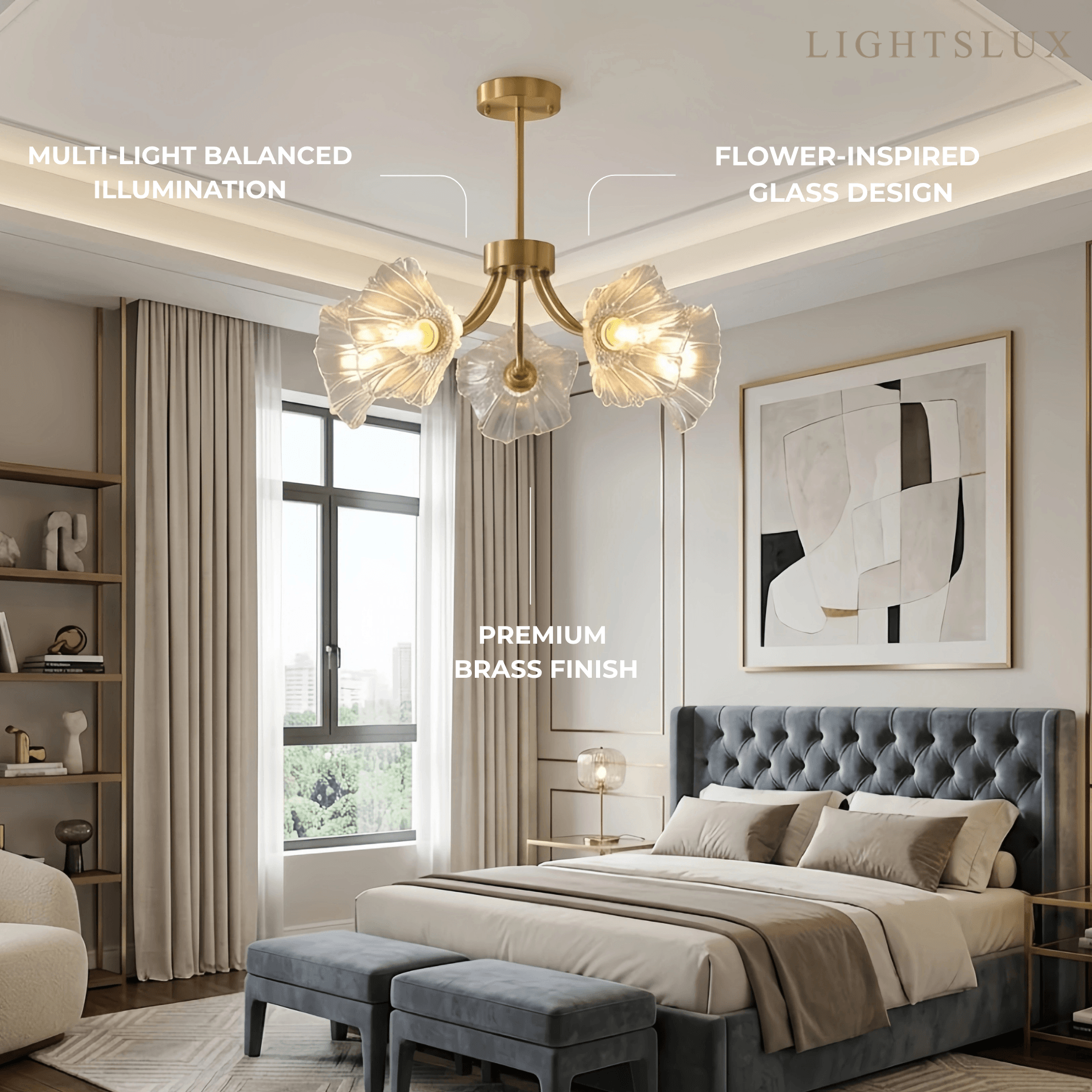 Vetro Modern Chandelier 