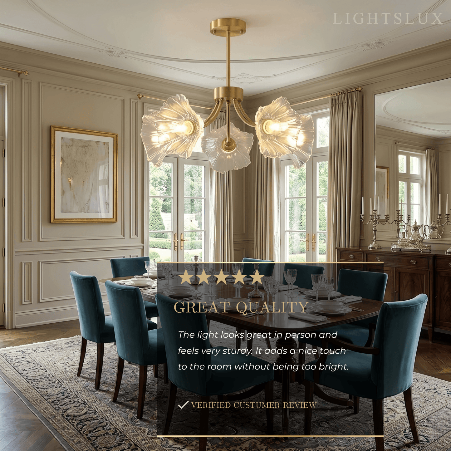Vetro Modern Chandelier 