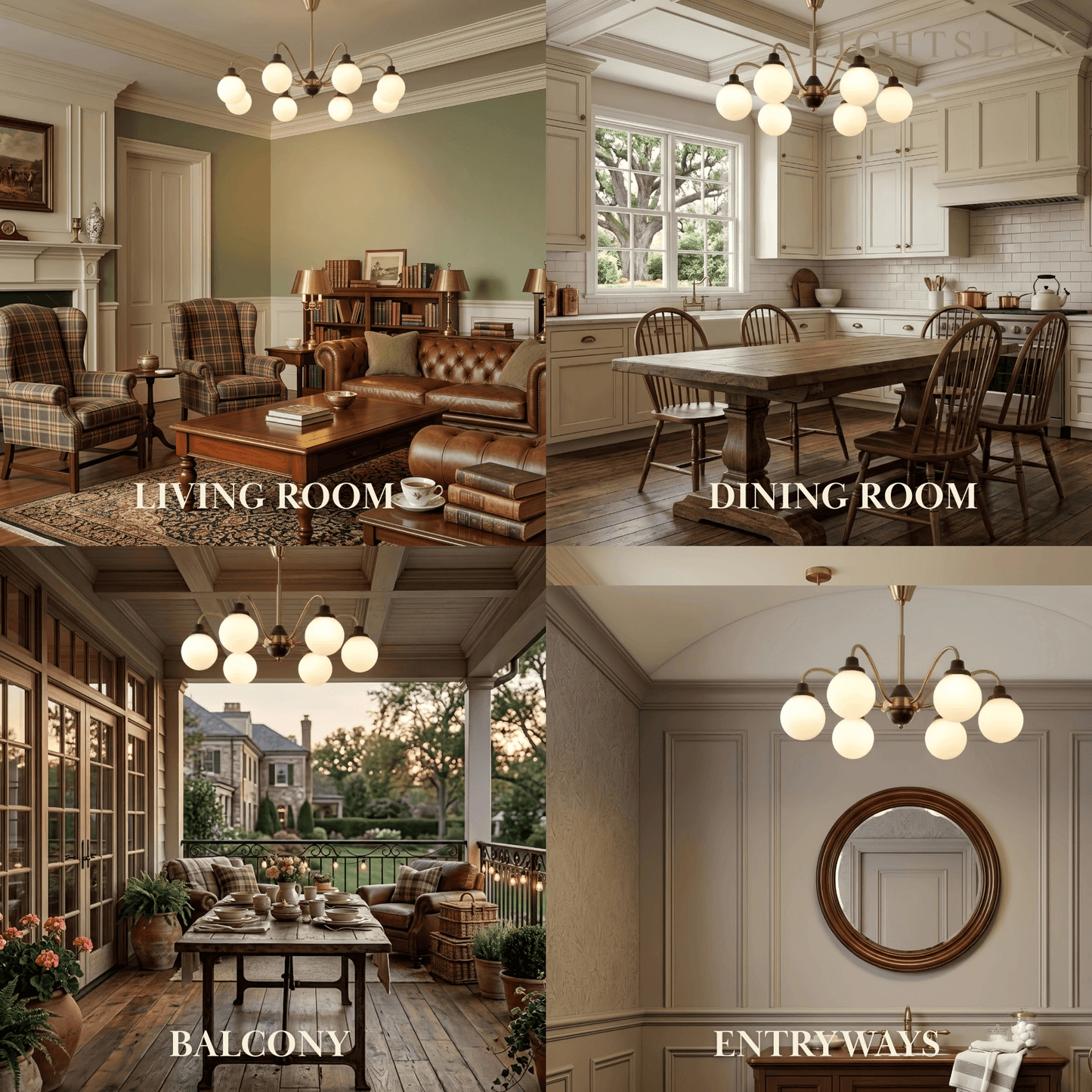 Modern Glass Chandelier 